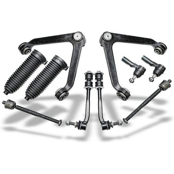 Front Control Arm Ball Joint Tie Rod and Sway Bar Link Kit - Compatible with 2004 - 2006 Dodge Durango 2005