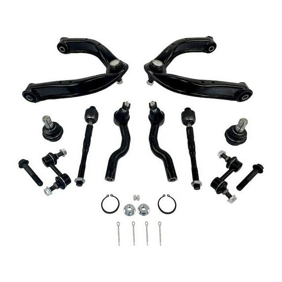 Front Control Arm Ball Joint Tie Rod and Sway Bar Link Kit - Compatible with 2004 - 2010 INFINITI QX56 2005 2006 2007 2008 2009