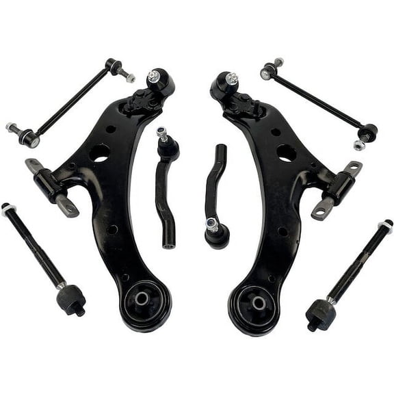 Front Control Arm Ball Joint Tie Rod and Sway Bar Link Kit - Compatible with 2004 - 2010 Toyota Sienna 2005 2006 2007 2008 2009