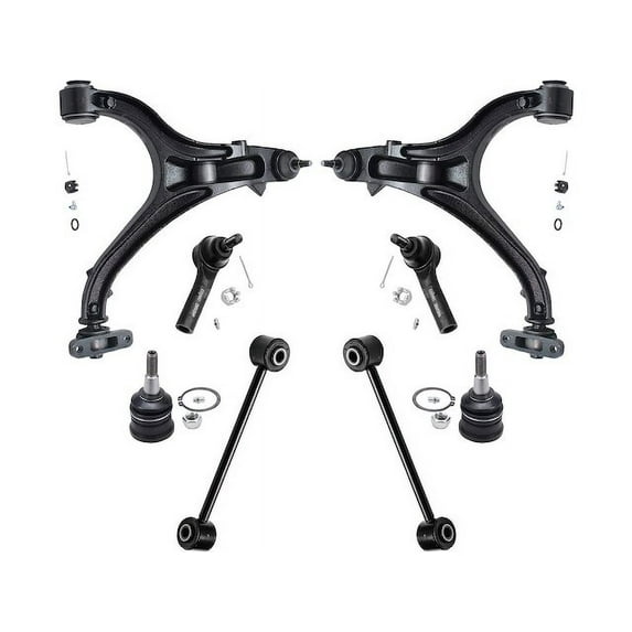Front Control Arm Ball Joint Tie Rod and Sway Bar Link Kit - Compatible with 2005 - 2010 Jeep Grand Cherokee 2006 2007 2008 2009
