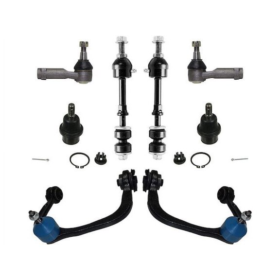 Front Control Arm Ball Joint Tie Rod and Sway Bar Link Kit - Compatible with 2006 - 2008 Lincoln Mark LT Base RWD 2007