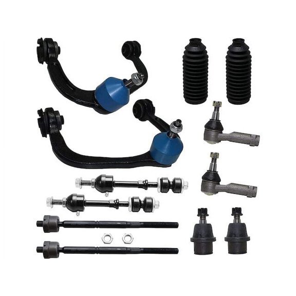 Front Control Arm Ball Joint Tie Rod and Sway Bar Link Kit - Compatible with 2006 - 2008 Lincoln Mark LT Base RWD 2007