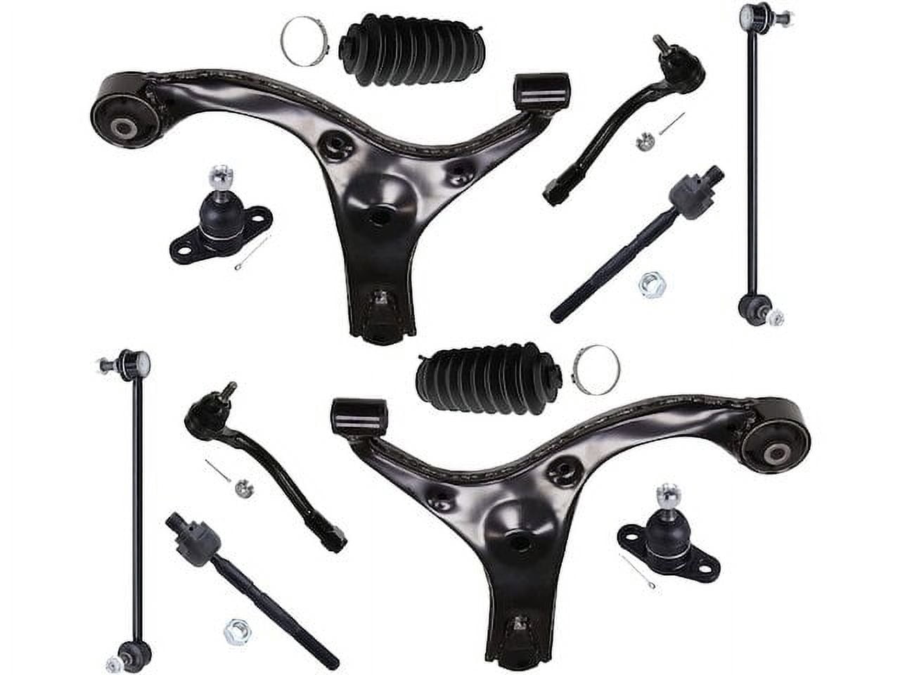 Kia Rio Tire Rods Front Control Arm Ball Joint Tie Rod and Sway Bar Link Kit - Compatible ...