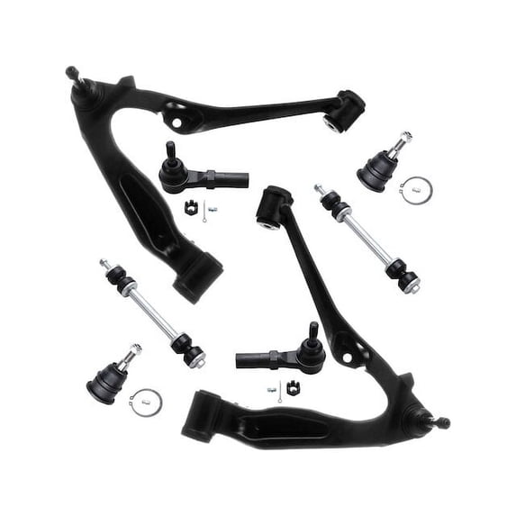 Front Control Arm Ball Joint Tie Rod and Sway Bar Link Kit - Compatible with 2007 - 2010 Chevy Silverado 3500 HD 2008 2009