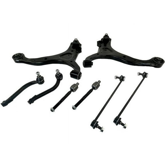 Front Control Arm Ball Joint Tie Rod and Sway Bar Link Kit - Compatible with 2007 - 2012 Hyundai Santa Fe 2008 2009 2010 2011
