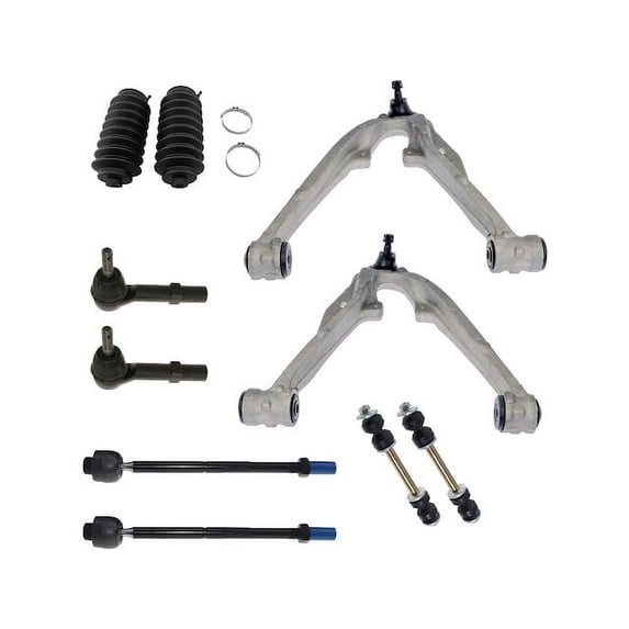 Front Control Arm Ball Joint Tie Rod and Sway Bar Link Kit - Compatible with 2007 - 2013 Chevy Silverado 1500 2008 2009 2010 2011 2012