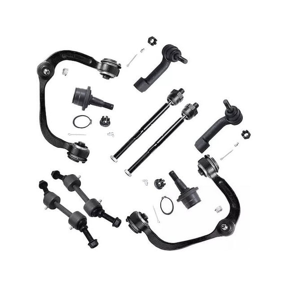 Front Control Arm Ball Joint Tie Rod and Sway Bar Link Kit - Compatible with 2007 - 2016 Ford Expedition 2008 2009 2010 2011 2012 2013 2014 2015