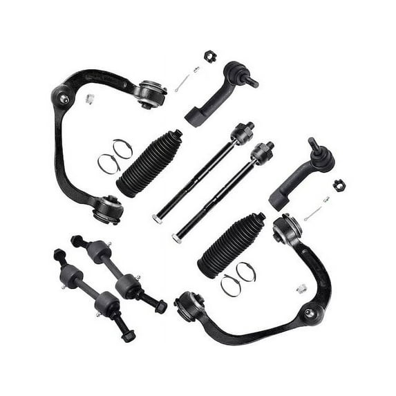 Front Control Arm Ball Joint Tie Rod and Sway Bar Link Kit - Compatible with 2009 - 2017 Ford F-150 2010 2011 2012 2013 2014 2015 2016