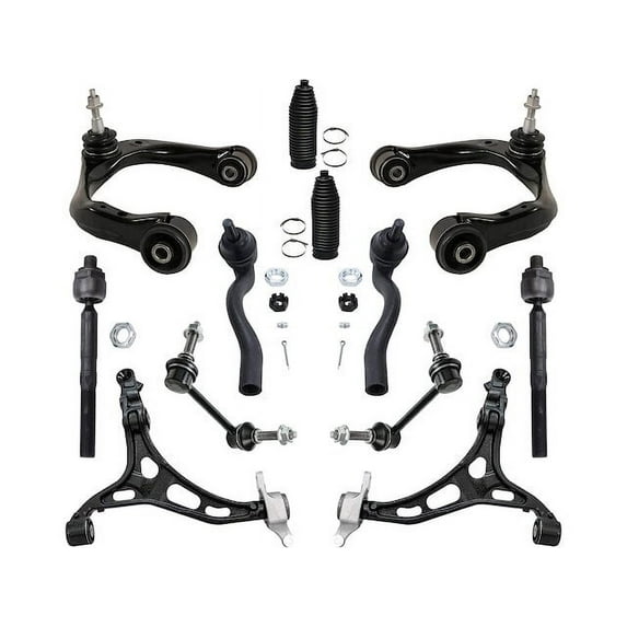 Front Control Arm Ball Joint Tie Rod and Sway Bar Link Kit - Compatible with 2011 - 2015 Jeep Grand Cherokee 2012 2013 2014