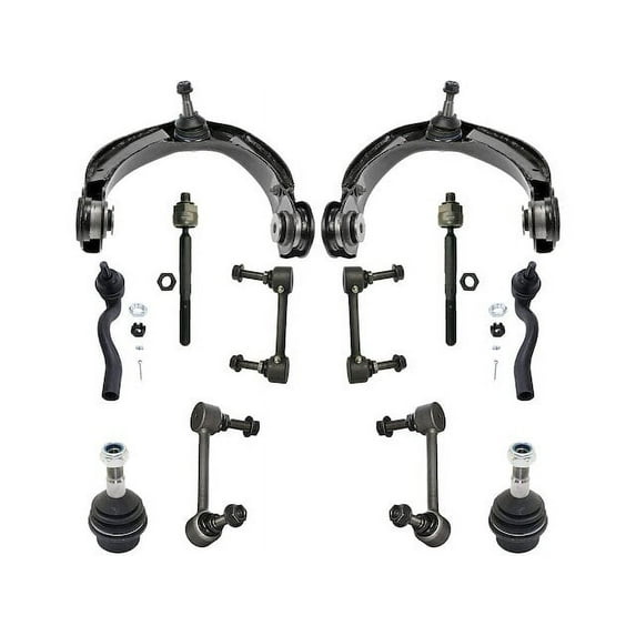 Front Control Arm Ball Joint Tie Rod and Sway Bar Link Kit - Compatible with 2011 - 2015 Jeep Grand Cherokee 2012 2013 2014
