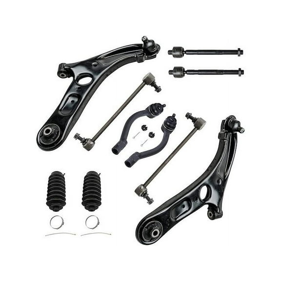 Front Control Arm Ball Joint Tie Rod and Sway Bar Link Kit - Compatible with 2012 - 2017 Hyundai Veloster 2013 2014 2015 2016