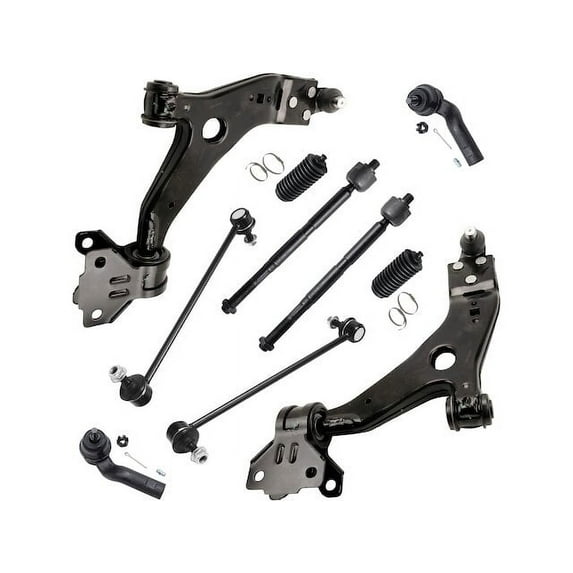 Front Control Arm Ball Joint Tie Rod and Sway Bar Link Kit - Compatible with 2015 - 2018 Ford Transit Connect 2016 2017