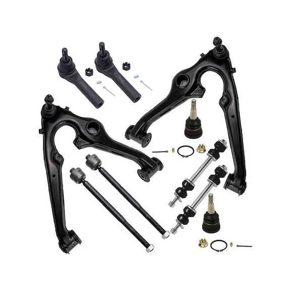 Front Control Arm Ball Joint Tie Rod and Sway Bar Link Kit - Compatible with 2015 - 2018 GMC Yukon 2016 2017