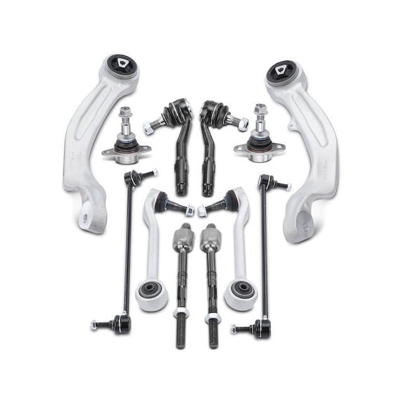 Front Control Arm Kit 12 - Compatible with 2009 - 2010 BMW 535i xDrive Base AWD 3.0L 6-Cylinder - Autopart Premium