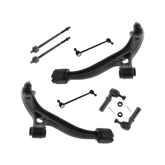 Front Control Arm Sway Bar Link Tie Rod Kit 8 Piece - Compatible with 1996 - 2000 Chrysler Town & Country 1997 1998 1999