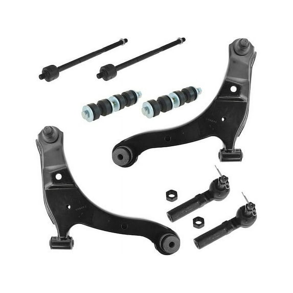 Front Control Arm Sway Bar Link Tie Rod Kit 8 Piece - Compatible with 2001 - 2010 Chrysler PT Cruiser 2002 2003 2004 2005 2006 2007 2008 2009