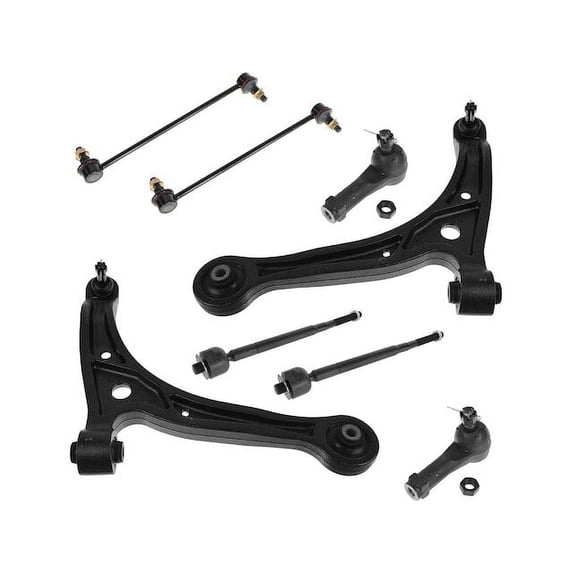 Front Control Arm Sway Bar Link Tie Rod Kit 8 Piece - Compatible with 2002 - 2004 Honda Odyssey 2003