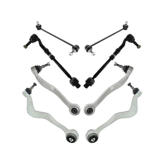 Front Control Arm Sway Bar Link Tie Rod Kit 8 Piece - Compatible with 2004 - 2007 BMW 530i 2005 2006