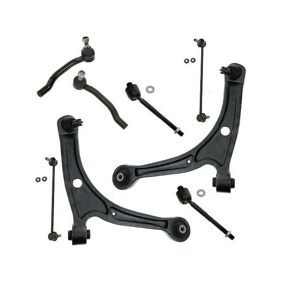 Front Control Arm Sway Bar Link Tie Rod Kit 8 Piece - Compatible with 2006 Acura MDX