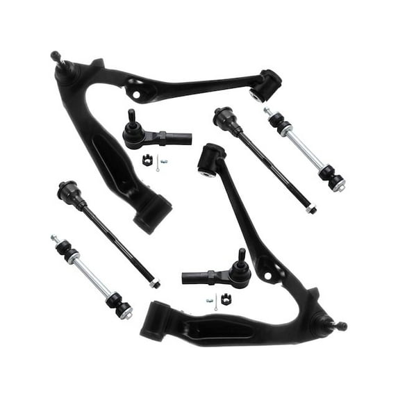 Front Control Arm Sway Bar Link Tie Rod Kit - Compatible with 2001 - 2006 Chevy Silverado 3500 2002 2003 2004 2005