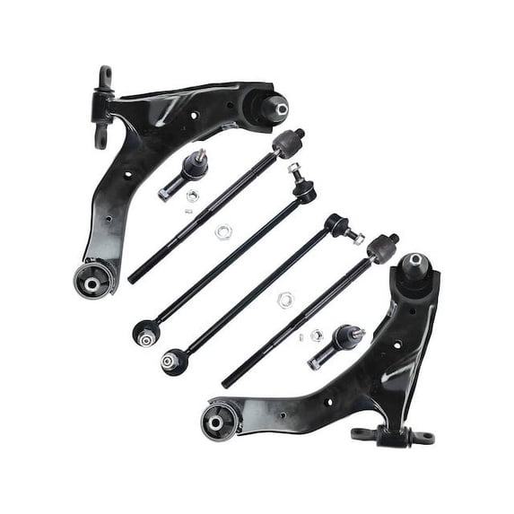 Front Control Arm Sway Bar Link Tie Rod Kit - Compatible with 2003 - 2008 Hyundai Tiburon 2004 2005 2006 2007