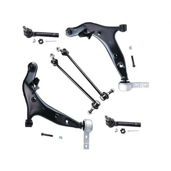Front Control Arm Sway Bar Link Tie Rod Kit - Compatible with 2004 - 2009 Nissan Quest 2005 2006 2007 2008