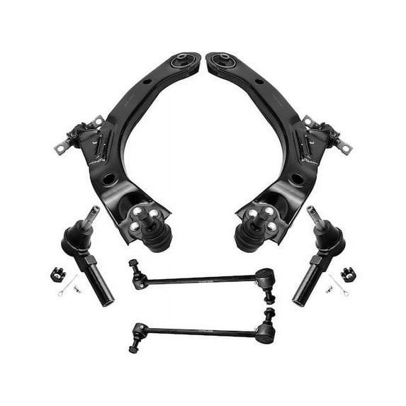 Front Control Arm Sway Bar Link Tie Rod Kit - Compatible with 2005 - 2007 Saturn Ion 2006