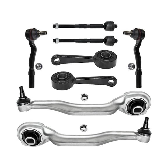Front Control Arm Sway Bar Link Tie Rod Kit - Compatible with 2007 - 2009 Mercedes-Benz E550 Base RWD 2008