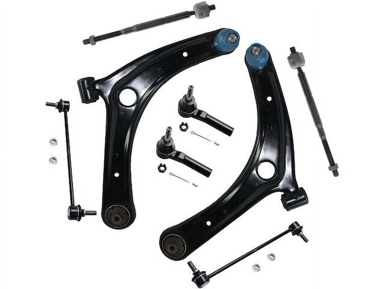 Front Control Arm Sway Bar Link Tie Rod Kit Compatible with 2007 2017 Jeep Patriot 2008 2009