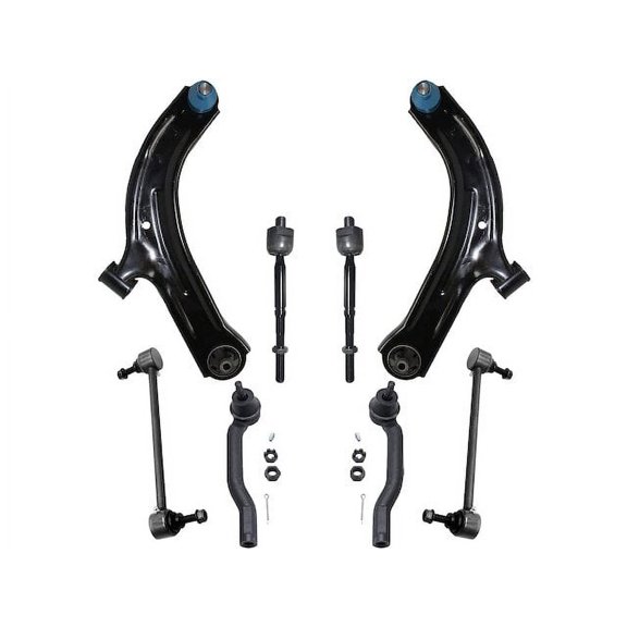Front Control Arm Sway Bar Link Tie Rod Kit - Compatible with 2009 - 2013 Nissan Cube 2010 2011 2012