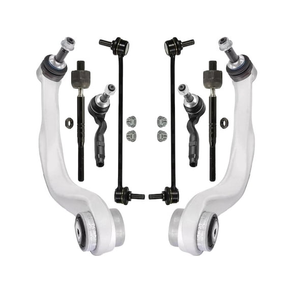 Front Control Arm Sway Bar Link Tie Rod Kit - Compatible with 2011 - 2017 BMW 550i GT xDrive Base 2012 2013 2014 2015 2016