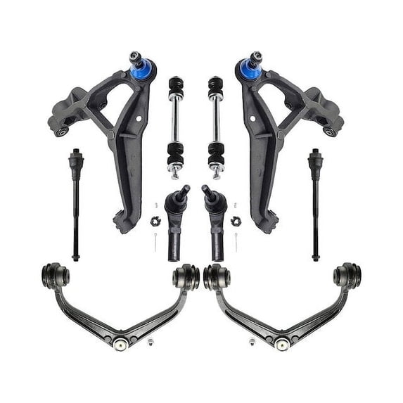 Front Control Arm Sway Bar Link Tie Rod Kit - Compatible with 2011 - 2019 Chevy Silverado 2500 HD 2012 2013 2014 2015 2016 2017 2018