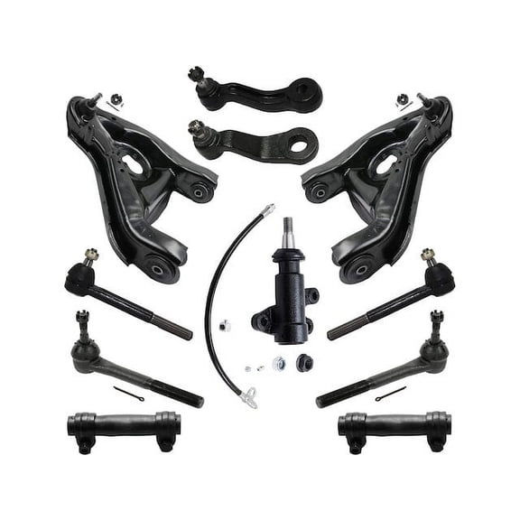 Front Control Arm Tie Rod Pitman Idler Arm Kit - Compatible with 1995 - 1999 GMC Yukon 1996 1997 1998