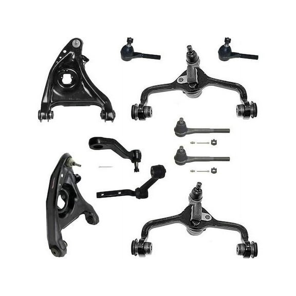 Front Control Arm Tie Rod Pitman Idler Arm Kit - Compatible with 1995 - 2002 Ford Crown Victoria 1996 1997 1998 1999 2000 2001
