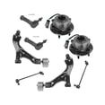 thumbnail image 1 of Front Control Arm Wheel Hub Tie Rod End Kit 8 Piece - Compatible with 2006 Pontiac Torrent, 1 of 2