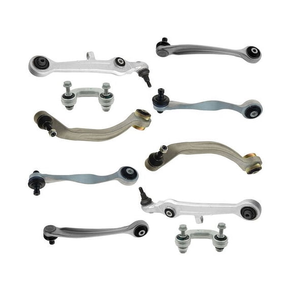 Front Control Arm and Sway Bar Link Kit 10 Piece - Compatible with 2003 - 2005 Volkswagen Passat FWD 2004