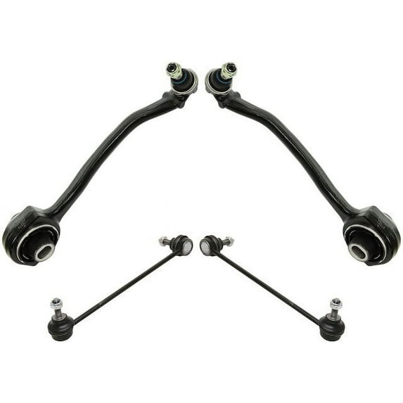 Front Control Arm and Sway Bar Link Kit 4 Piece - Compatible with 2001 - 2005 Mercedes-Benz C320 Base 2002 2003 2004