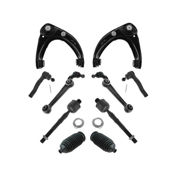 Front Control Arm and Tie Rod End Kit 10 Piece - Compatible with 2007 - 2012 Ford Fusion Sport 2008 2009 2010 2011