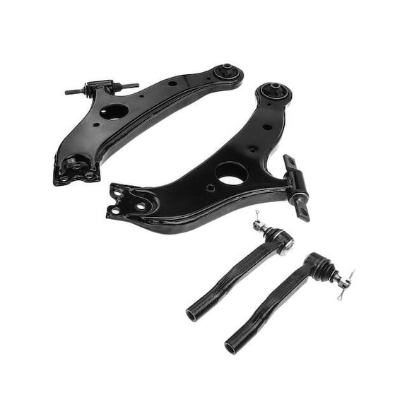 Front Control Arm and Tie Rod End Kit 4 - Compatible with 2004 - 2010 Toyota Sienna 2005 2006 2007 2008 2009