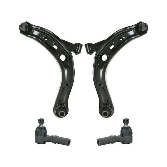Front Control Arm and Tie Rod End Kit 4 Piece - Compatible with 2000 - 2006 Mazda MPV 2001 2002 2003 2004 2005