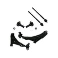 thumbnail image 1 of Front Control Arm and Tie Rod End Kit 6 Piece - Compatible with 2002 - 2005 Chrysler Sebring Coupe 2-Door 2003 2004, 1 of 2