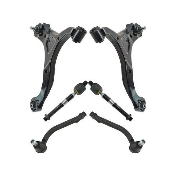 Front Control Arm and Tie Rod End Kit 6 Piece - Compatible with 2011 - 2013 Kia Sorento 2012