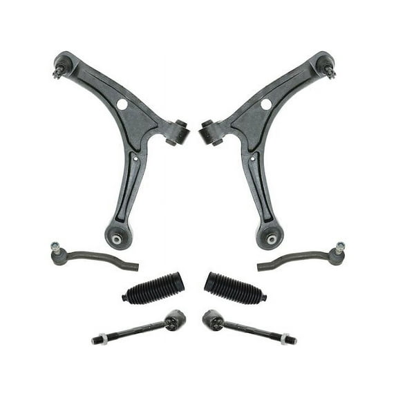 Front Control Arm and Tie Rod End Kit 8 Piece - Compatible with 2001 - 2006 Acura MDX 2002 2003 2004 2005