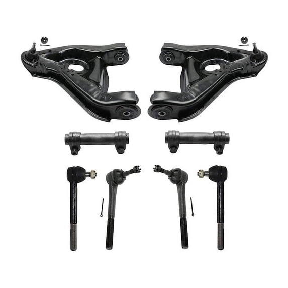 Front Control Arm and Tie Rod End Kit - Compatible with 1996 - 2002 Chevy Express 3500 1997 1998 1999 2000 2001