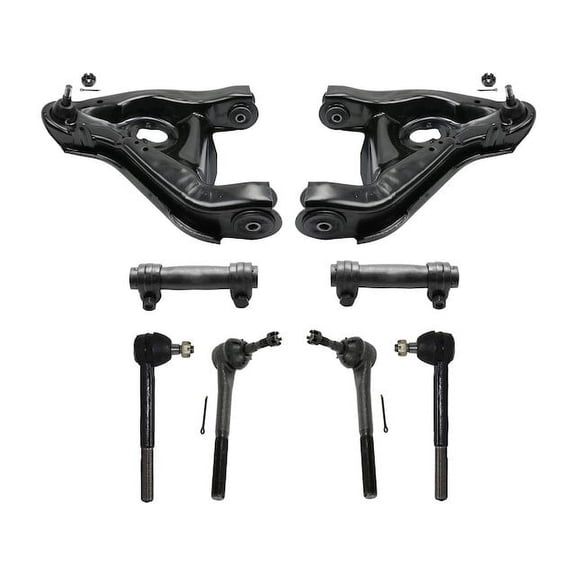 Front Control Arm and Tie Rod End Kit - Compatible with 1996 - 2002 GMC Savana 2500 1997 1998 1999 2000 2001