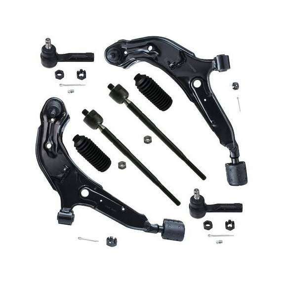 Front Control Arm and Tie Rod End Kit - Compatible with 1998 - 2001 Nissan Altima 1999 2000