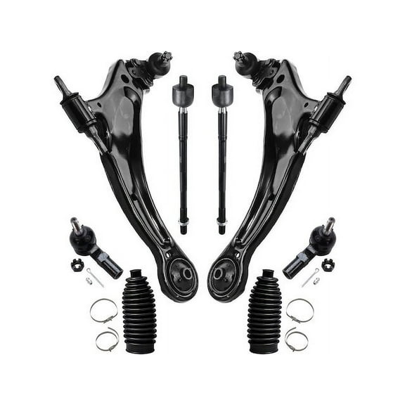 Front Control Arm and Tie Rod End Kit - Compatible with 1998 - 2003 Toyota Sienna 1999 2000 2001 2002