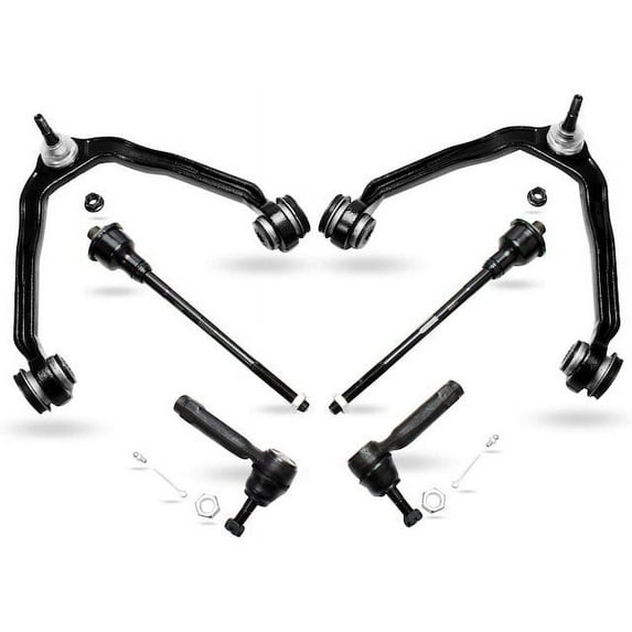 Front Control Arm and Tie Rod End Kit - Compatible with 2002 - 2006 Chevy Avalanche 1500 2003 2004 2005