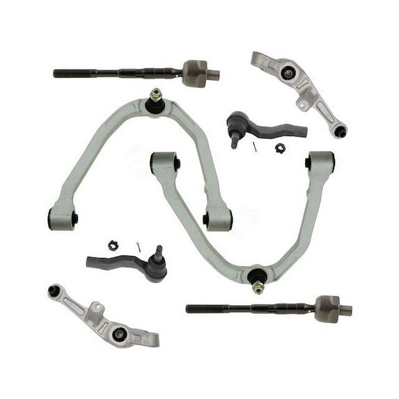 Front Control Arm and Tie Rod End Kit - Compatible with 2003 - 2007 INFINITI G35 Coupe 2004 2005 2006