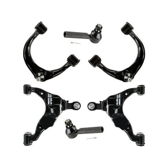 Front Control Arm and Tie Rod End Kit - Compatible with 2003 - 2009 GX470 Base 2004 2005 2006 2007 2008